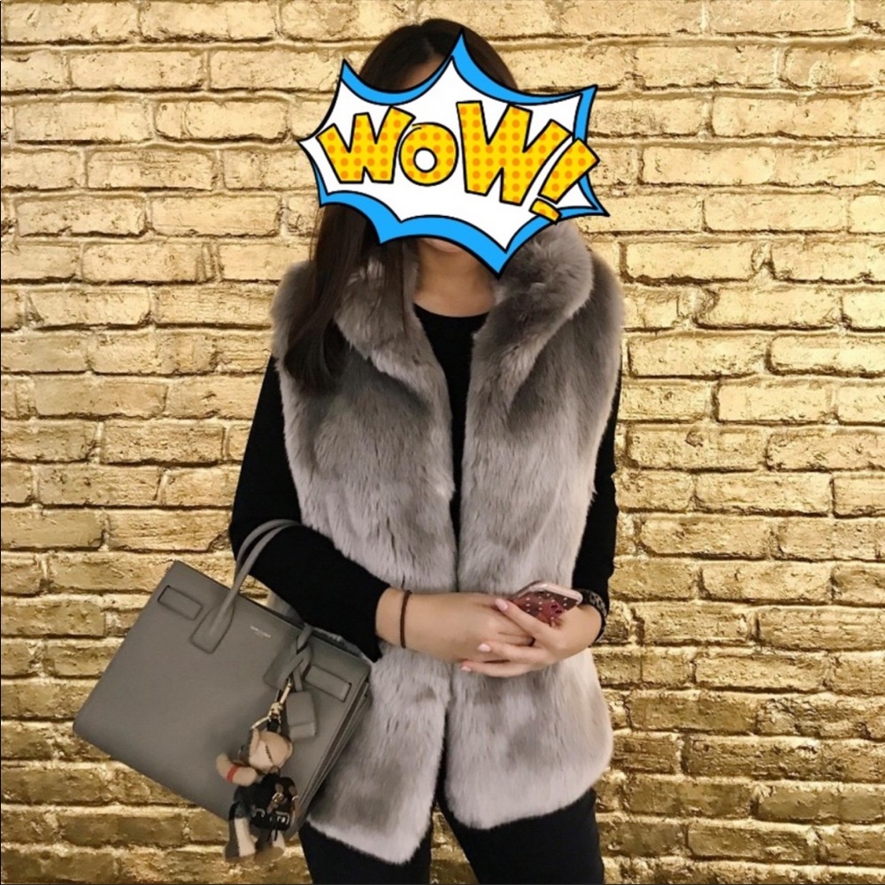 Like new Calvin Klein faux fur vest